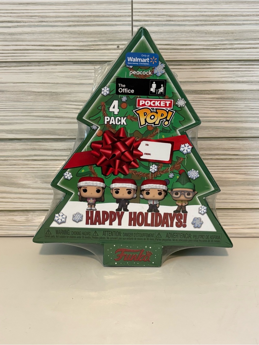 Funko Pocket POP The Office Christmas Tree Holiday Box 4-Pack Walmart Exclusive